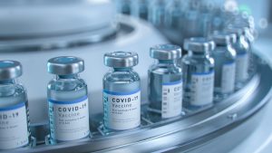 Covid -19 Vaccine on production line 